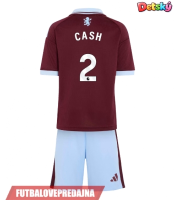 Lacne Dětský Futbalové dres Aston Villa Matty Cash #2 2026-27 Krátky Rukáv - Domáci (+ trenírky)